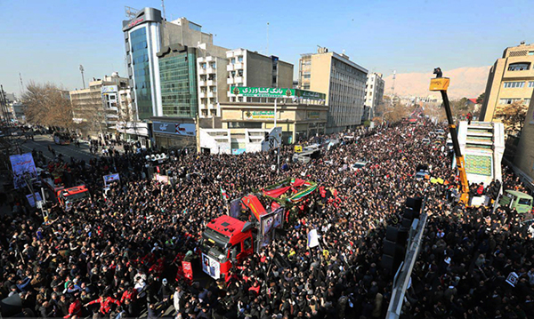 وداع تهران با  جان فشانان آتش نشان